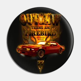 Firebird Trans Am 1977 Red Pin