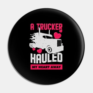 Trucker Truck Driver's Wife Girlfriend Gift Pin