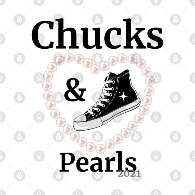 Chucks and Pearls 2021 Harris Biden by JustBeSatisfied