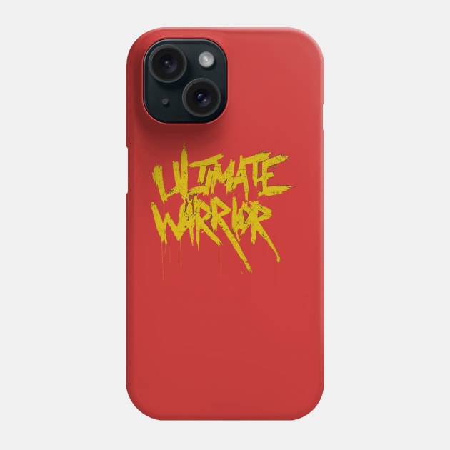 Ultimate Warrior Name Grunge Phone Case by MunMun_Design