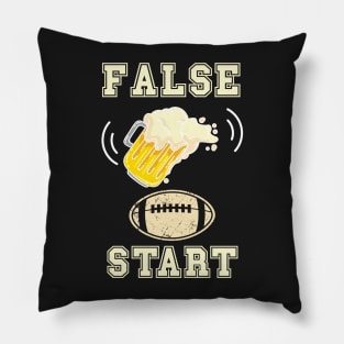 FOOTBALL FUNNY QUOTE FALSE START Pillow