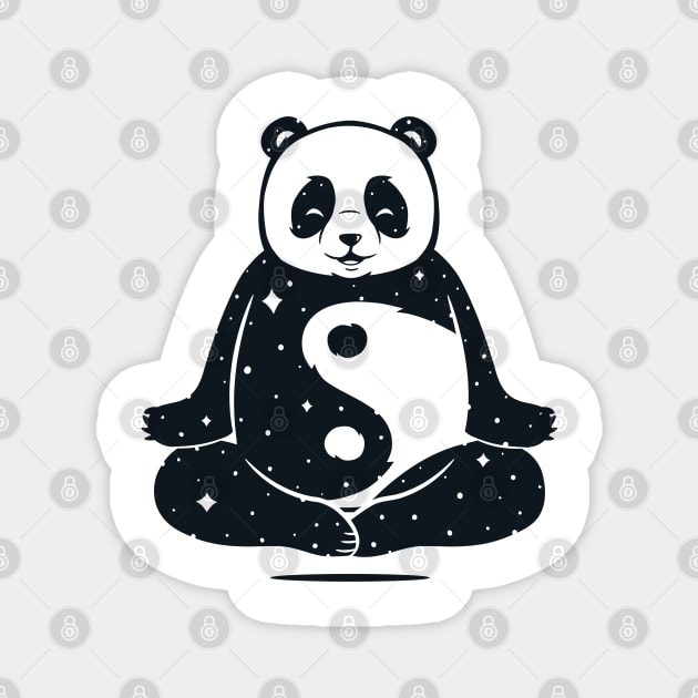 Yin Yang Panda Magnet by Eilex Design