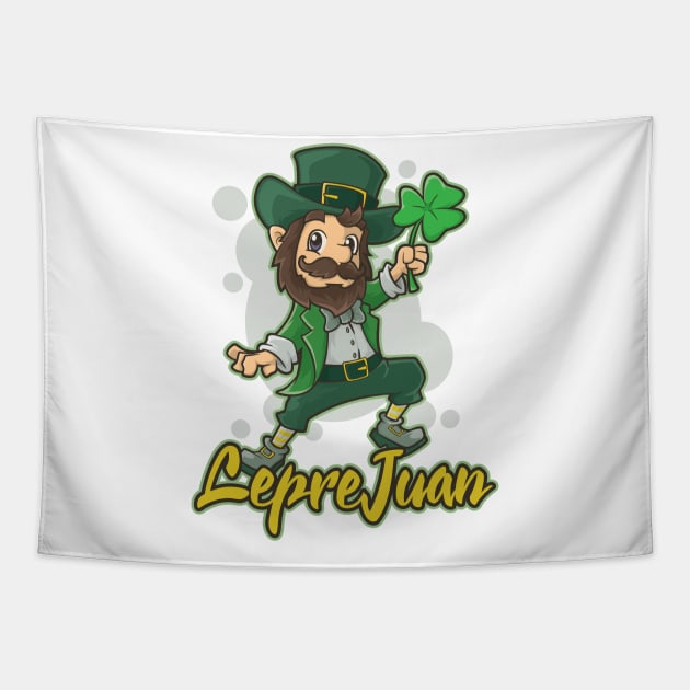 St Patrick's Day Irish Funny Ireland Latino Gift For Mexican Tapestry by TellingTales