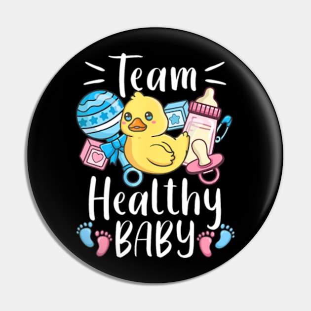 Gender Reveal Team Healthy Baby Pin by Eduardo