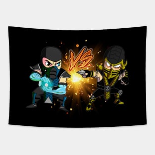 Sub-Zero vs Scorpion Kids Mortal Kombat Pro Kompetition Tapestry