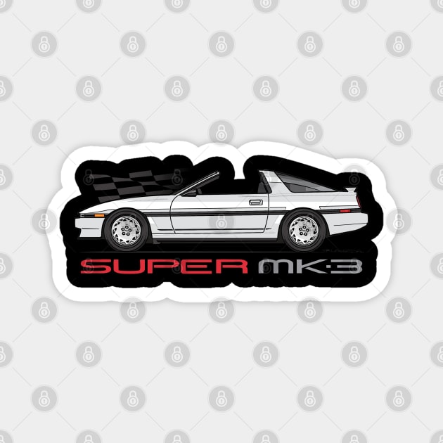 White MK3 Supra Magnet by JRCustoms44