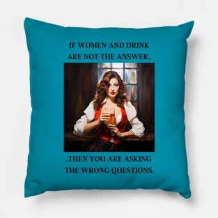 Women and Drink Pillow