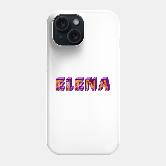 Top 10 best personalised gifts 2022  - Elena personalised,personalized floral - custom name in ombre Phone Case by Artonmytee