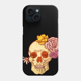 Skull gothic occult t-shirt Phone Case