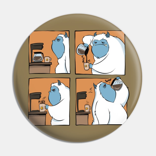 Coffee Yeti pours a fresh cup. Pin by westinchurch