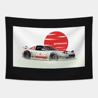 Nissan 180sx -- Digital concept design Art print by ASAKDESIGNS. Tapestry