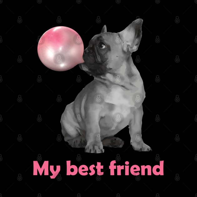 French bulldog best friend by Collagedream