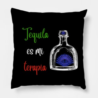 Tequila is my Therapist Blue Agave Pillow