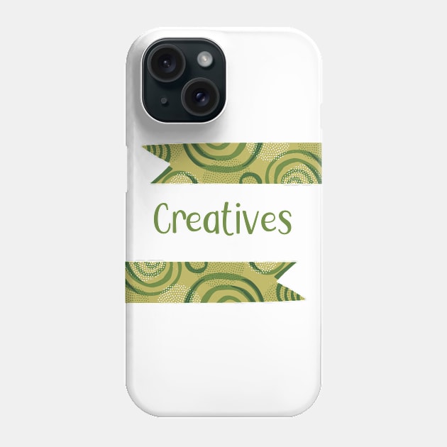 Creatives - Green Ribbons Design GC-108-3 Phone Case by GraphicCharms