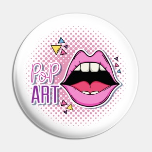 Woman Pop Art Vintage Pin