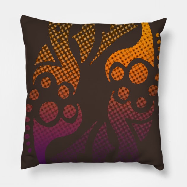 Tribal: Spirit Energy Awakening Pillow by hybridgothica