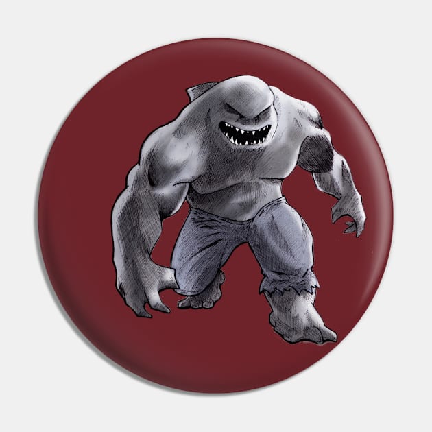 KING SHARK Pin by CG Fan Art