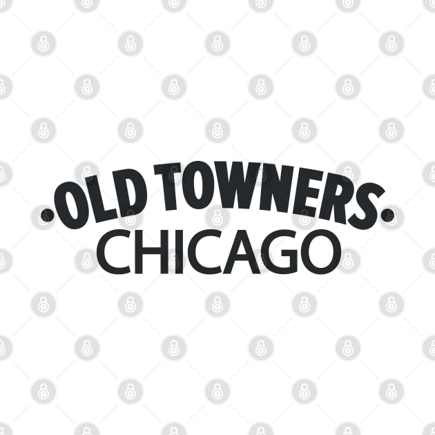 Old Towners Chicago Minimal Logo Design - Chicago Neighborhood Series by Boogosh