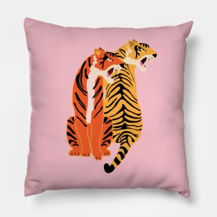 Two tigers Pillow