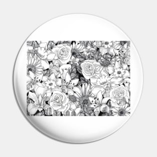 New York Flowers Pin