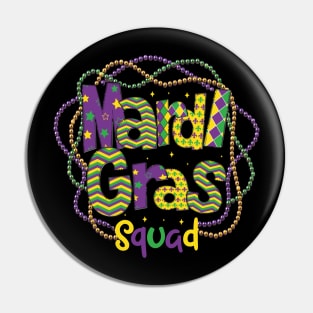 Mardi Gras Squad Mardi Gras Family Matching Carnival Beads Pin