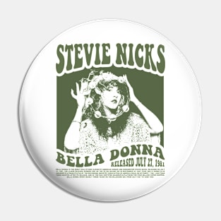 Stevie Nicks Vintage Rock Music 2023 Tour Live in Concert Pin