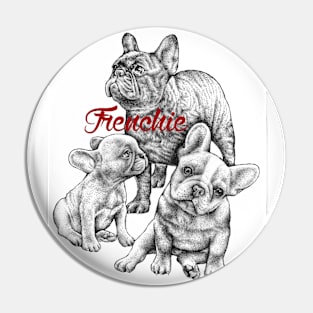 French bulldog design Pin