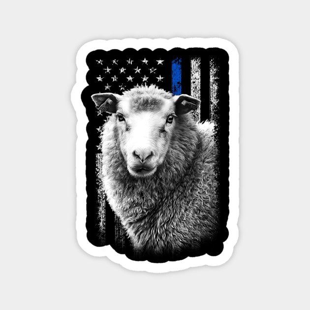 Fuzzy Flock Sheep Love, Tee Triumph for Animal Enthusiasts Magnet by Gamma-Mage