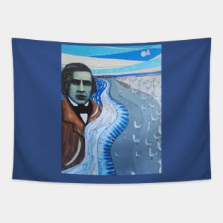 Chopin at the beach Tapestry