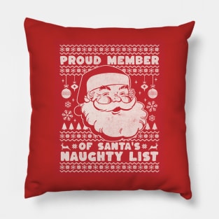 SANTA'S NAUGHTY LIST Pillow