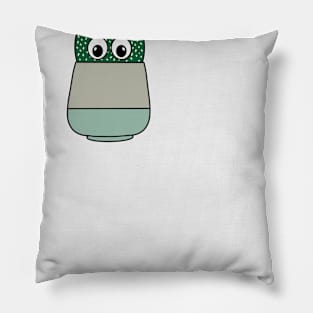 Cute Cactus Design #275: Cactus With Pretty Flowers Pillow