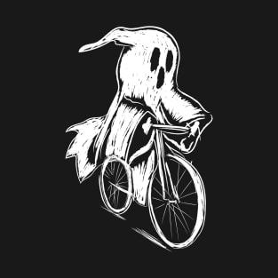 Cycling Ghost Bicycle Halloween Cyclist Costume T-Shirt