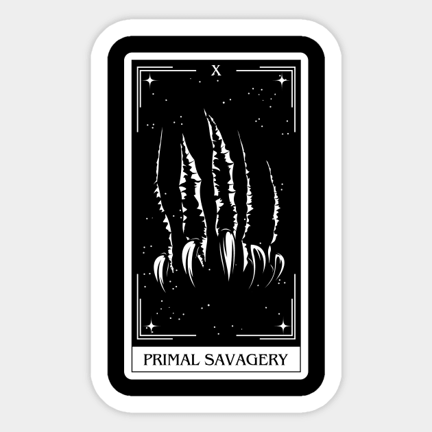 Primal Savagery Dnd 5e Spells Tarot Card Dungeons and Dragons Gift 