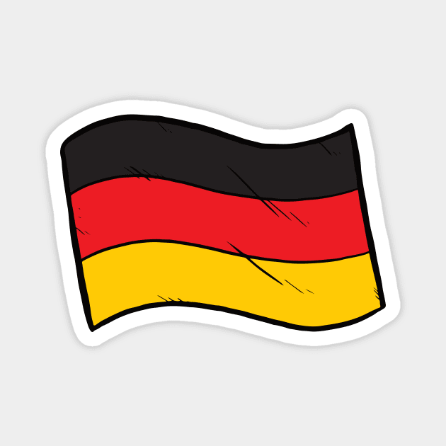 Flag of Germany Magnet by Baddest Shirt Co.