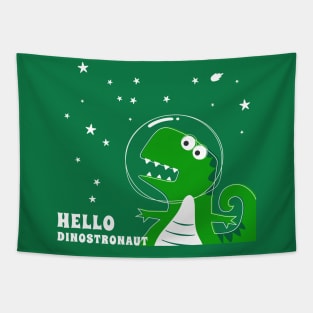 Cute Astronaut dinosaur. Tapestry