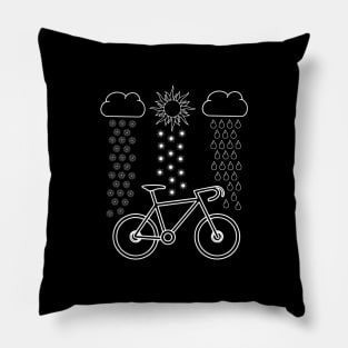 No Bead Biking Weather - Mountain Bike Gift Pillow