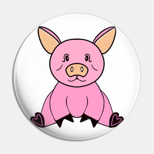 PINK Piggy Pig Lover - Cute Pig Art Pin