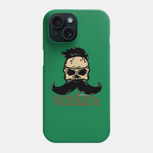 Moustache skull Phone Case