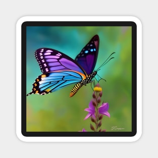 Beautiful butterfly magic Magnet