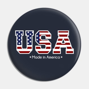 USA Made in America Pin