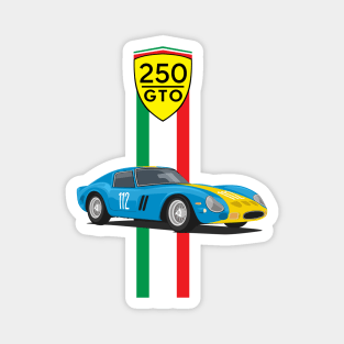 supercar 250 gto racing blue yellow Magnet