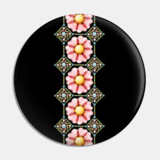 Pink Daisy Boho Pin