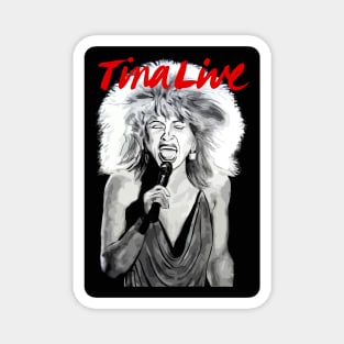 tina live tina turner Magnet