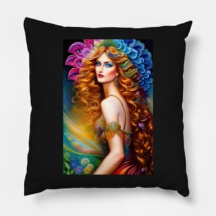 rainbow queen Pillow