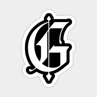 g tattoo letter Magnet