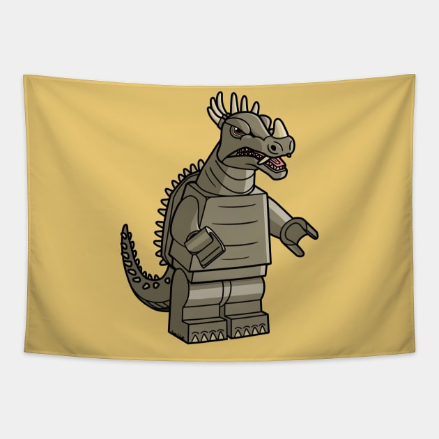LEGO Anguirus 1968 Tapestry by schultzstudio