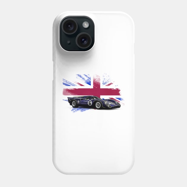 Lola T170 United Kingdom Print Phone Case by Auto-Prints