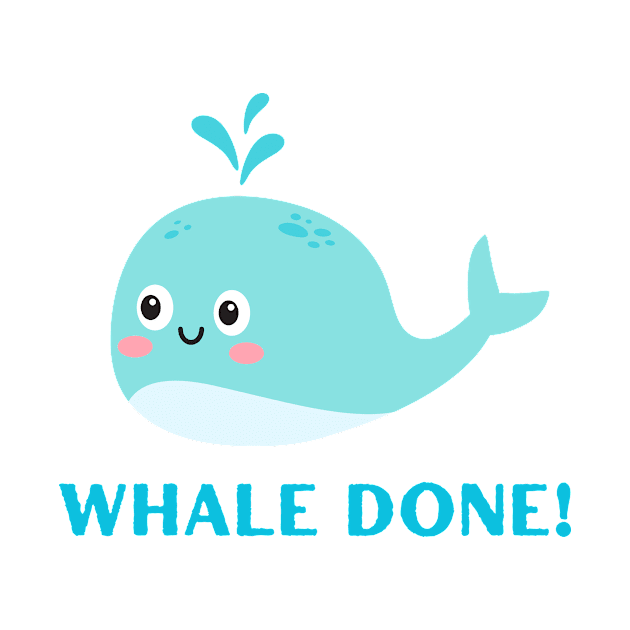 Whale done quote cute ocean graphic by CameltStudio