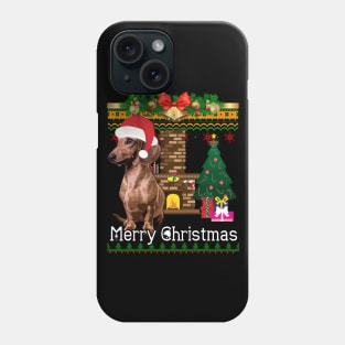 Ugly Christmas Sweater DACHSHUNDS Phone Case