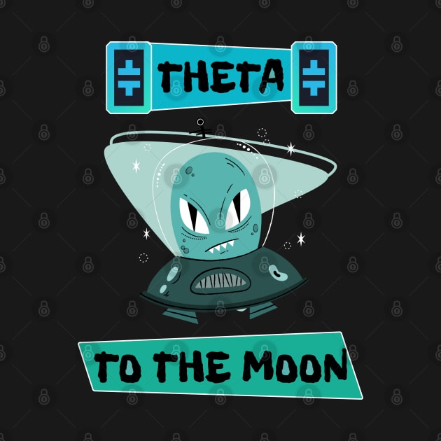 Theta To The Moon Cryptocurrency Theta Crypto Gift by BonnaVida